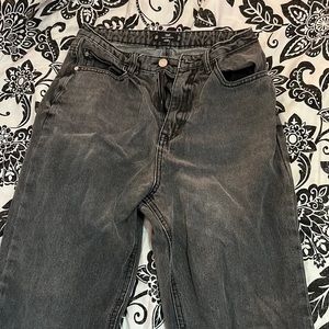 Missguided Black straight leg jeans